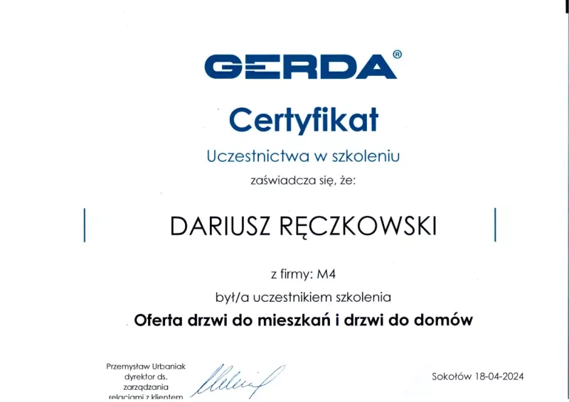 Certyfikat-Gerda